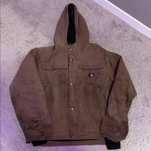 Carhartt Brown Hooded Performance Jacket